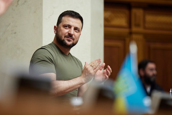 Volodymyr Zelenskyy in May 2022. Photo: President of Ukraina Office / Flickr